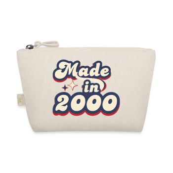 Made in 2000 retro - Organic Pouch - nature - Front