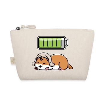 Hamster Sleeping Recharging Night Bedtime - Bio-Täschchen - Natur - Vorne