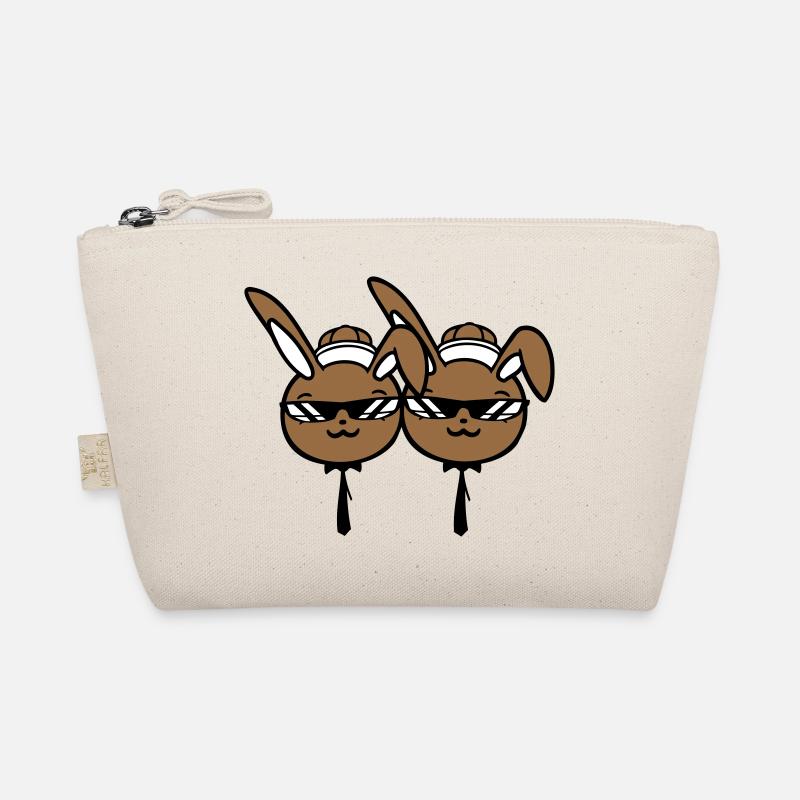 2 Sonnenbrille Hasen Freunde Team Crew Paar Zwei Bio-Täschchen