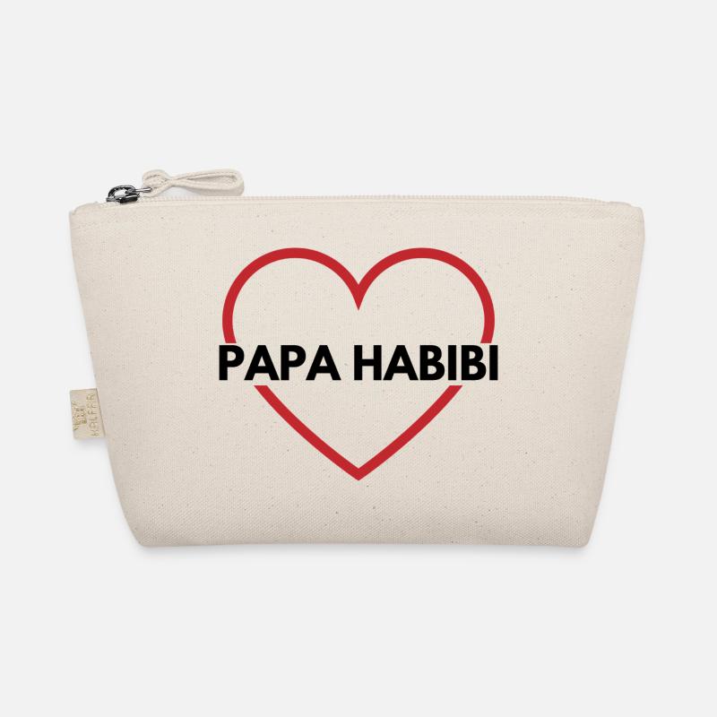 Papa habibi - Papa der Liebe - Bio-Täschchen - Natur