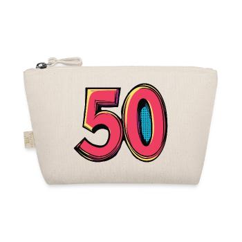 50 Number Colorful - Organic Pouch - nature - Front