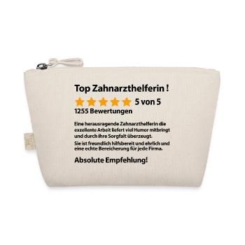 Zahnarzthelferin Abschiedsgeschenk Sprüche Lustige - Bio-Täschchen - Natur - Vorne