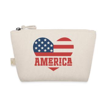 Drapeau de l’Amérique Coeur - Trousse biologique - nature - Devant