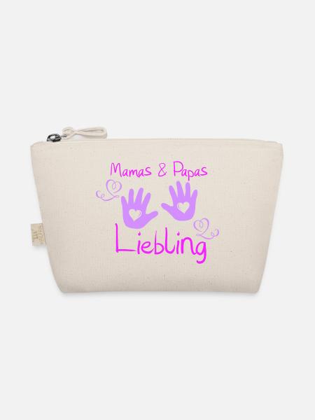 mamas und papas liebling - Bio-Täschchen - Natur - Vorne