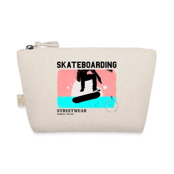 Skateboarding Skate Skater Skateboard Sk8 Vintage - Bio-Täschchen - Natur - Vorne