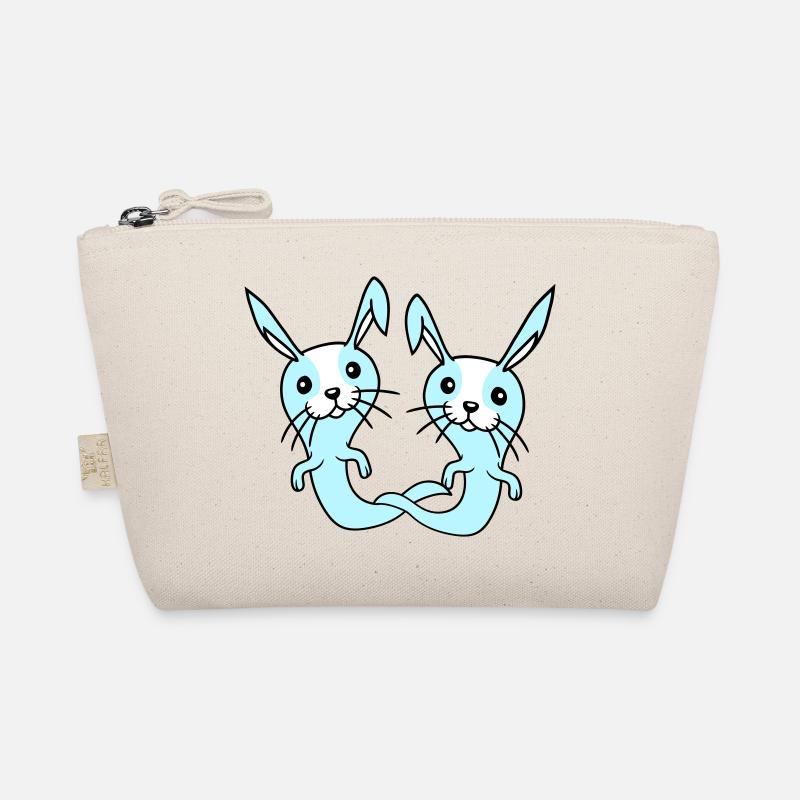 2 Hasen Geist Gespenst spuken Halloween gruselig Bio-Täschchen