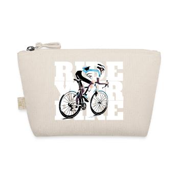 Ride your bike - for all those who love the bike - Organic Pouch - nature - Front