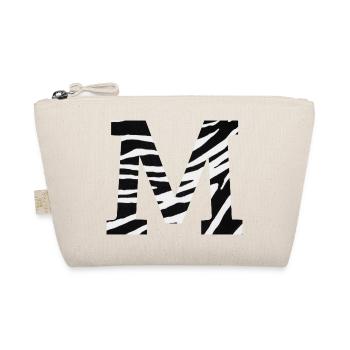Letter m zebra - Organic Pouch - nature - Front