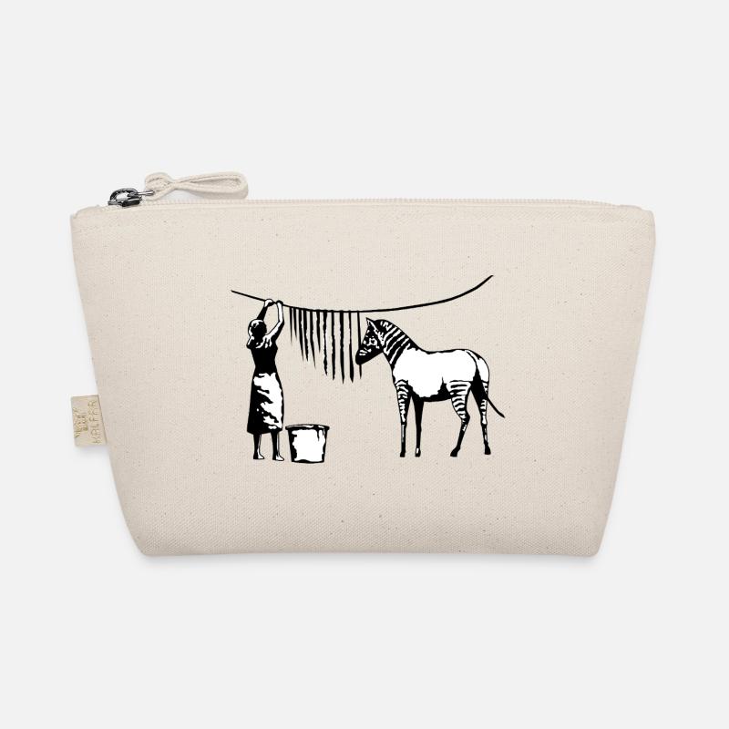 Funny Zebra Stripes Organic Pouch