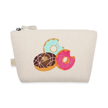 Donuts mit Biss – Süßes Trio mit Glasur & Streusel - Bio-Täschchen - Natur - Vorne