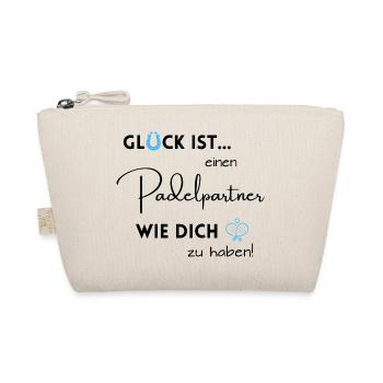 Padel Partner Geschenk Spielpartner Padel Tennis - Bio-Täschchen - Natur - Vorne