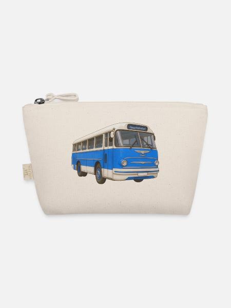 Old blue bus - Organic Pouch - nature - Front