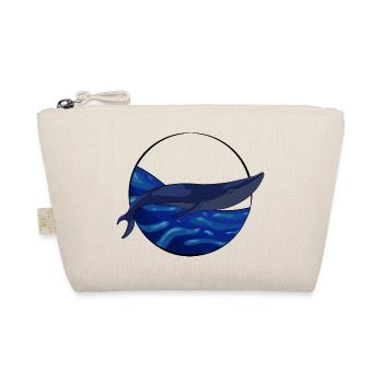 Blue whale tail on ocean - Organic Pouch - nature - Front