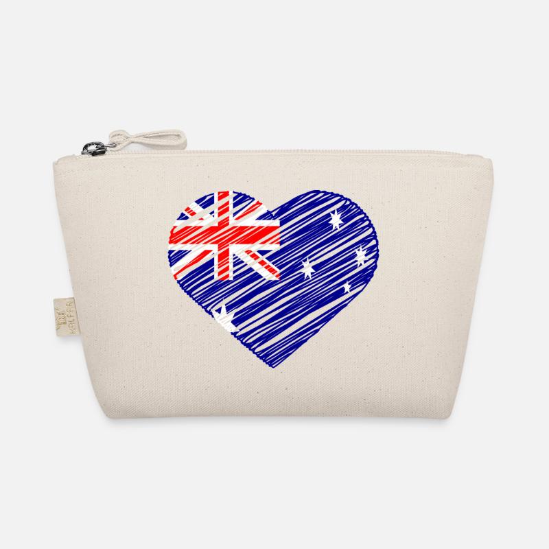Conception de coeur de drapeau australien Trousse biologique