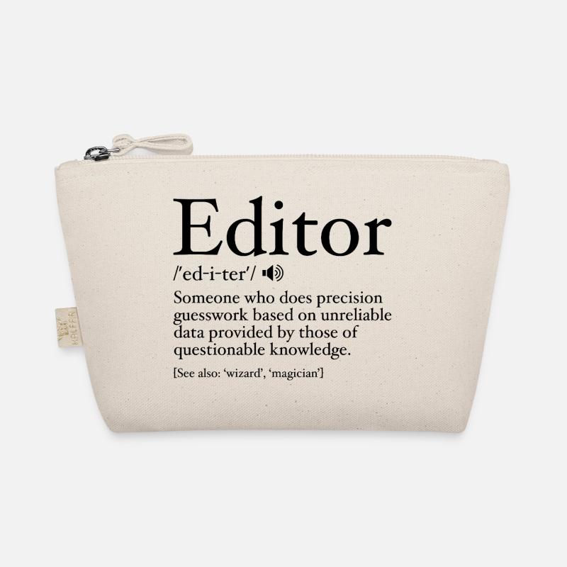 Lustige Editor-Definition Editor-Definition - Editor - Bio-Täschchen - Natur