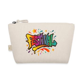 Festival – Bunte Energie in Graffiti-Style - Bio-Täschchen - Natur - Vorne