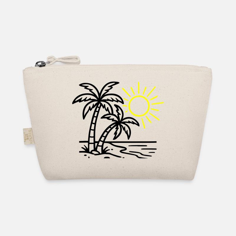 Plage de Island Palm Trees Trousse biologique