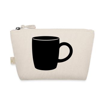 Klassische Kaffeetasse Silhouette - Bio-Täschchen - Natur - Vorne