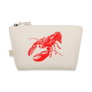 Bold Red Lobster Graphic Design - Organic Pouch - nature - Front