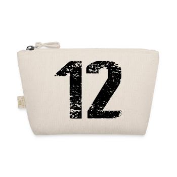12 Zahl Trikot - Bio-Täschchen - Natur - Vorne