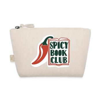 Spicy Book Club – Buch & Chili Design - Bio-Täschchen - Natur - Vorne