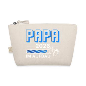 Futur papa PAPA EN CONSTRUCTION 2026 Drôle - Trousse biologique - nature - Devant