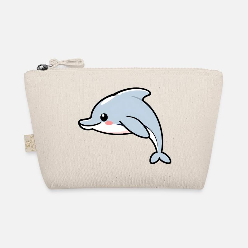 Delfin - Bio-Täschchen - Natur