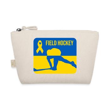 Ukraine Feldhockey Solidarität - Bio-Täschchen - Natur - Vorne