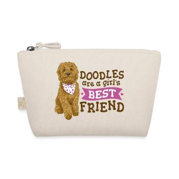 Doodle Girl's Best Friend  - Organic Pouch - nature - Front