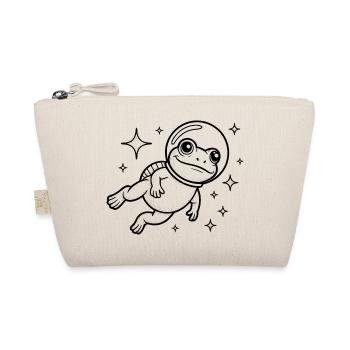 Frog in Space - Cool Astonomy Logo - Organic Pouch - nature - Front
