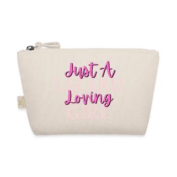 Just A Lizard Loving Girl Design - Organic Pouch - nature - Front