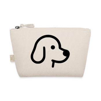Cute Dog - Outline, Silhouette - Organic Pouch - nature - Front