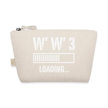World War 3 Loading... (Peace / War / White) - Organic Pouch - nature - Front