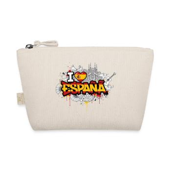 Vibrant Graffiti Espagne drapeau Love Design - Trousse biologique - nature - Devant