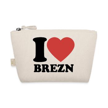 I Love Brezn - Herz - Brezel - Bio-Täschchen - Natur - Vorne