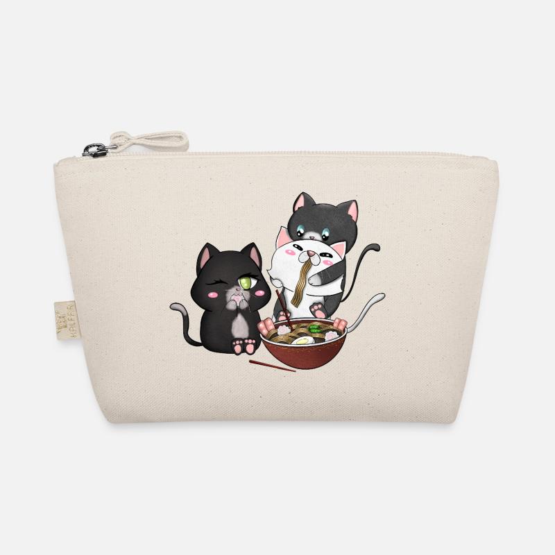 Katzen essen Ramen Bio-Täschchen
