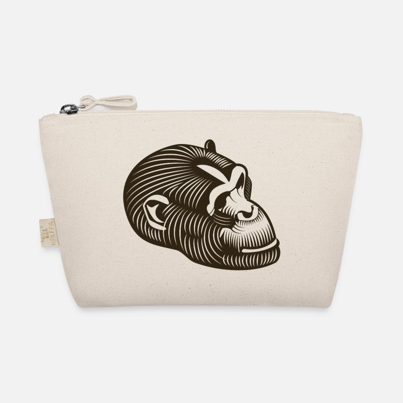 Stylized GORILLE head Organic Pouch