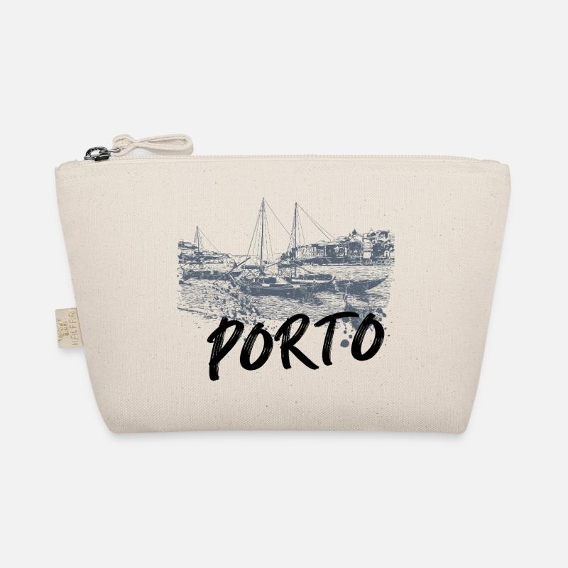 Porto Douro Einfarbige Rabelo Boote Bio-Täschchen