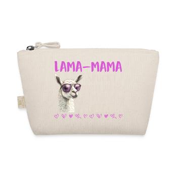 Soon mom LLAMA MOM DOESN'T SPIT LOOKS - Organic Pouch - nature - Front