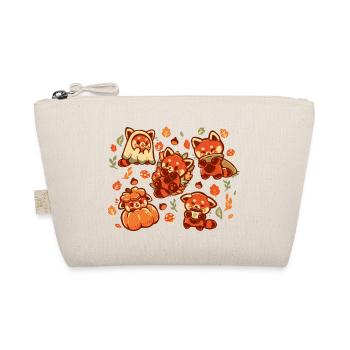 Roter Panda Herbstzeit - Bio-Täschchen - Natur - Vorne