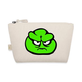 frog angry angry angry angry unhappy upset cute - Organic Pouch - nature - Front