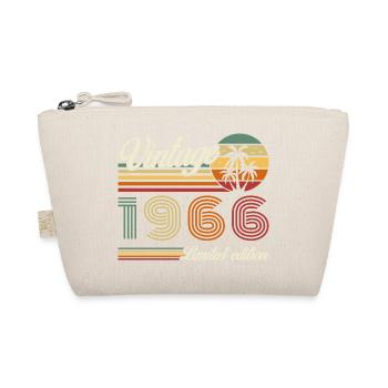 60 Jahre 1966 Vintage Retro Geburtstagsgeschenk - Bio-Täschchen - Natur - Vorne