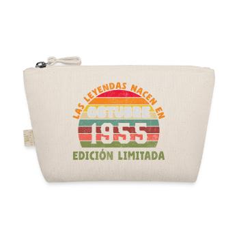 October 1955 Vinatge Retro Birthday Gift - Organic Pouch - nature - Front