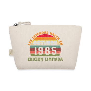 Oktober 1985 Vinatge Retro Geburtstagsgeschenk - Bio-Täschchen - Natur - Vorne
