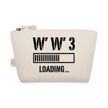 World War 3 Loading... (Peace / War / Black) - Organic Pouch - nature - Front