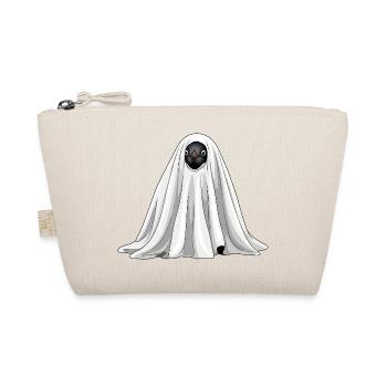 Funny Halloween Penguin Ghost Monster Cartoon - Organic Pouch - nature - Front