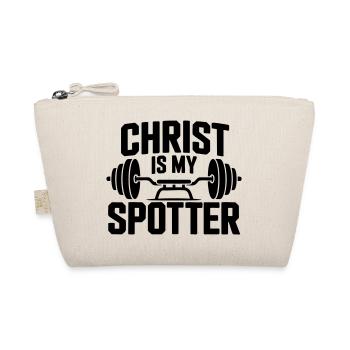Christ Is My Spotter - Organic Pouch - nature - Front