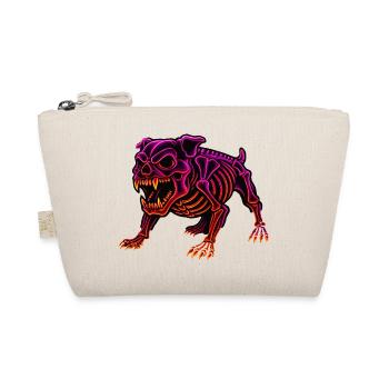 Neon Skeleton Dinosaur - Organic Pouch - nature - Front