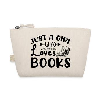 Just a girl who loves books - Organic Pouch - nature - Front