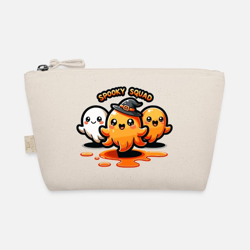 Spooky Squad Halloween Squid Trio - Organic Pouch - nature